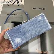 Balenciaga Hourglass Denim 23x10x14cm - 6