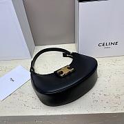 Celine Ava Triomphe Bag Smooth Calfskin Black 23x13.5x6cm - 4