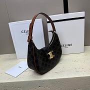 Celine Ava Triomphe Soft Bag Tan 23x13.5x6cm - 4