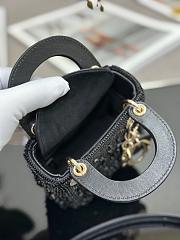  Dior Mini Lady Black 17cm - 6
