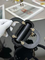  Dior Mini Lady Black 17cm - 5