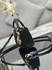  Dior Mini Lady Black 17cm - 4