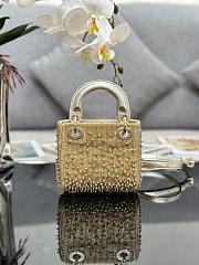 Dior Mini Lady Yellow 17cm - 3