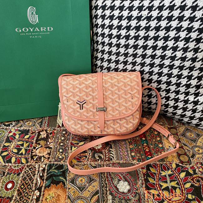 Goyard Small Belvedere Bag Pink 21x17x7cm - 1