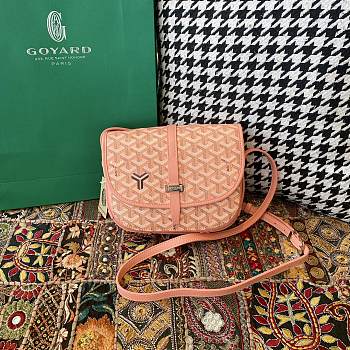 Goyard Small Belvedere Bag Pink 21x17x7cm