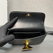 Prada Leather Shoulder Bag Black 20.5x10.5x4cm - 4