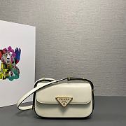 Prada Leather Shoulder Bag White 20.5x10.5x4cm - 1