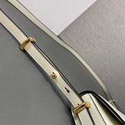 Prada Leather Shoulder Bag White 20.5x10.5x4cm - 6