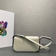 Prada Leather Shoulder Bag White 20.5x10.5x4cm - 5