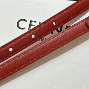 Celine Red Belt Width 2.5cm - 4