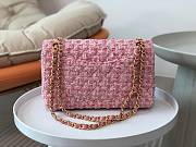 Chanel Flap Bag Pink Tweed Gold 25cm - 3