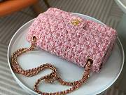 Chanel Flap Bag Pink Tweed Gold 25cm - 2