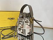 Fendi Mon Tresor Canvas Leather Bag 18x12x10cm - 4