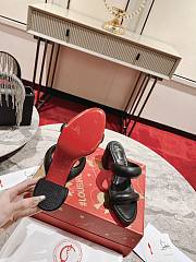 Christian Louboutin Mule Sandals Heels Black 8.5cm - 5