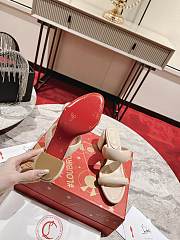 Christian Louboutin Mule Sandals Heels Beige 8.5cm - 5