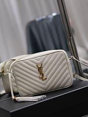 YSL Lou Camera White Gold Bag 23x16x6cm - 5