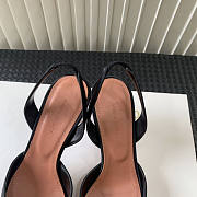 Amina Muaddi Black Slingback Heels 95 - 5