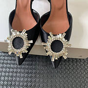 Amina Muaddi Black Slingback Heels 95 - 2