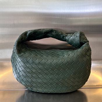 Bottega Veneta Teen Jodie Tote Green 36x21x13cm