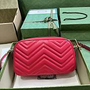 Gucci Small Marmont Red Camera Bag 24x13x7cm - 2