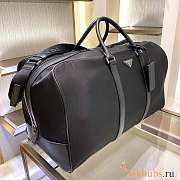 Prada Black Saffiano Leather Duffle Bag 55x33x27cm - 4
