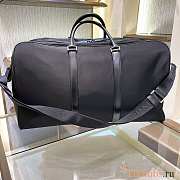 Prada Black Saffiano Leather Duffle Bag 55x33x27cm - 2