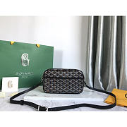 Goyard Cap Vert Crossbody Goyardine Black 22x13x6.5cm - 1