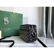 Goyard Cap Vert Crossbody Goyardine Black 22x13x6.5cm - 6