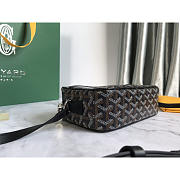 Goyard Cap Vert Crossbody Goyardine Black 22x13x6.5cm - 3