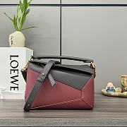 Loewe Small Puzzle Bicolor Shoulder Bag Chocolatebur 24x10.5x16cm - 1