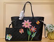 Louis Vuitton LV x YK Neverfull MM Black 31 x 28 x 14 cm - 1