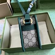 Gucci Mini GG Canvas Shoulder Bag Green 21.5x14x7cm - 6