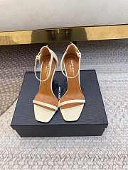 YSL Opyum Heels Leather White 10cm - 2