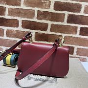 Gucci Blondie Shoulder Bag Red Wine 22x13x5.5cm - 6