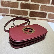 Gucci Blondie Shoulder Bag Red Wine 22x13x5.5cm - 4