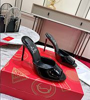 Christian Louboutin Me Dolly 100mm Mules Black Patent - 1