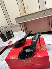 Christian Louboutin Me Dolly 100mm Mules Black Patent - 3