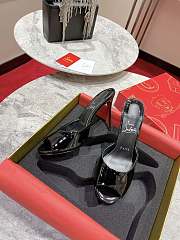 Christian Louboutin Me Dolly 100mm Mules Black Patent - 2