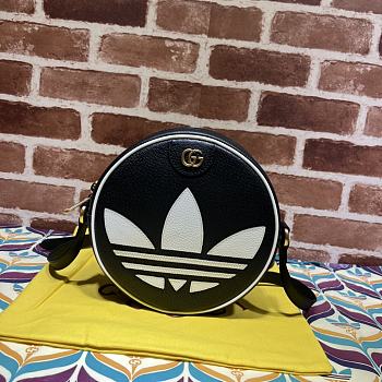 Adidas x Gucci Ophidia Small Black Shoulder Bag 22x22x7cm