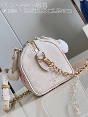 Louis Vuitton LV Speedy Bandouliere 20 White 20.5x13.5x12cm - 4