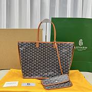 Goyard Anjou PM Bag Tan Black 47x28x15cm - 1