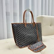 Goyard Anjou PM Bag Tan Black 47x28x15cm - 3