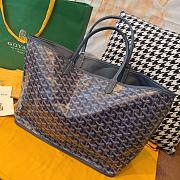 Goyard Anjou PM Bag Tan Navy Blue 47x28x15cm - 6