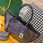 Goyard Anjou PM Bag Tan Navy Blue 47x28x15cm - 3