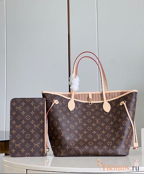 LV Neverfull MM Beige 32x29x17cm - 1