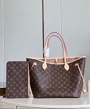 LV Neverfull MM Beige 32x29x17cm - 1