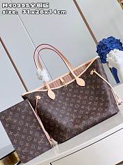 LV Neverfull MM Beige 32x29x17cm - 4