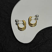 Celine Earrings In Brass Gold - 4