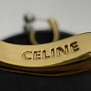 Celine Earrings In Brass Gold - 3