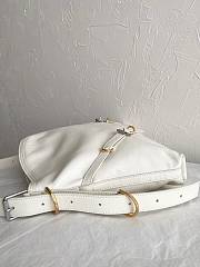 Givenchy Voyou Medium Leather Shoulder Bag White 36.5x27x32cm - 6